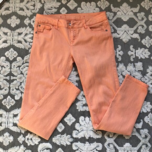 Tinseltown Pants - Tinseltown Pale Orange Cotton/Spandex Skinny Jeans Juniors Size 5